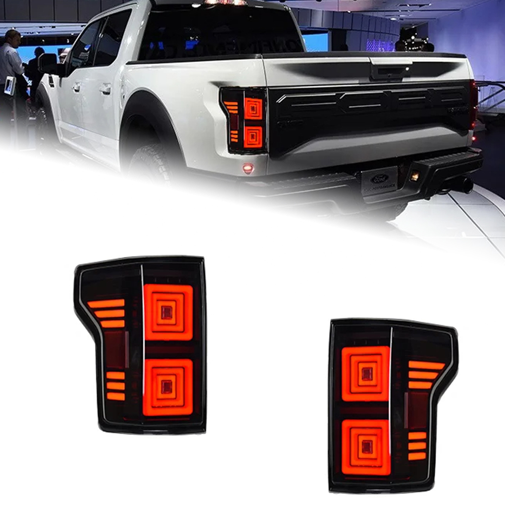 AKD Car Lights For Ford Raptor F150 Tremor 2015-2020 F-150 Pick Up LED Auto Taillight Assembly Start Animation Brightness Accessories Kit