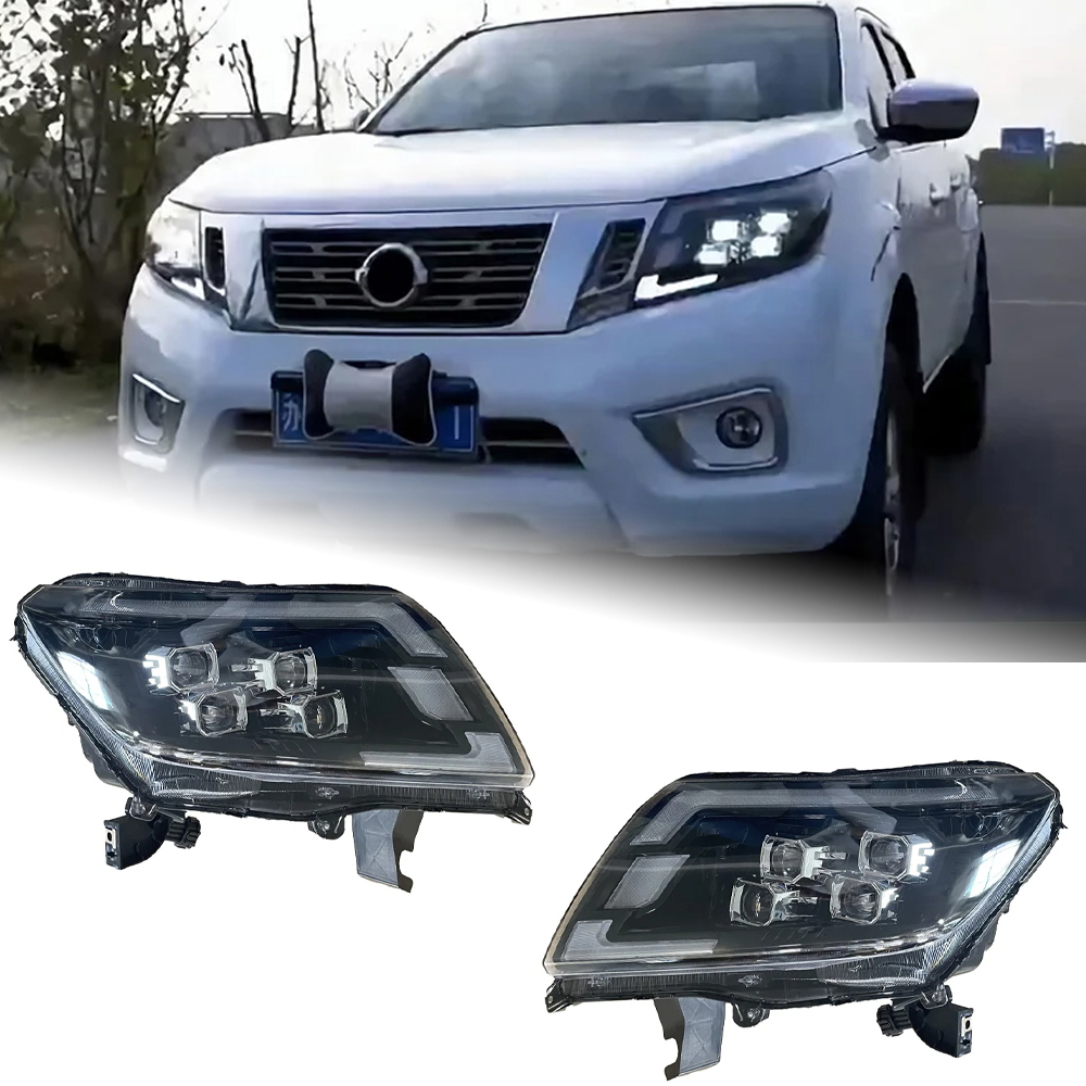 AKD Car Styling Head Lamp for Nissan Navara Headlights 2014-2021 NP300 Frontier LED Headlight Signal DRL LED Projector Auto Accessories