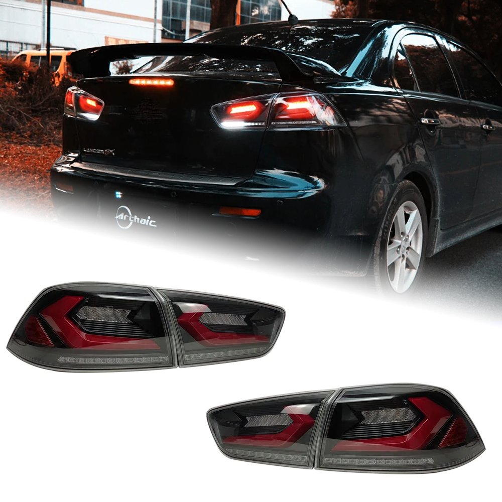 AKD Tail Lamp for Mitsubishi Lancer LED Tail Light 2009-2016 Lancer EX Rear Fog Brake Turn Signal Automotive Accessories