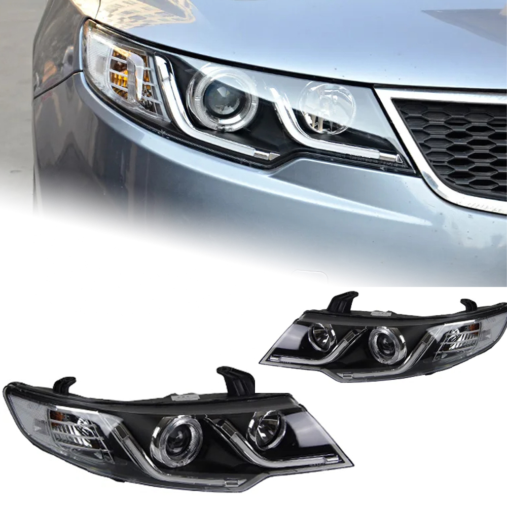 AKD Car Styling Head Lamp for Kia Forte Headlights 2009-2015 Forte Coupe LED Headlight LED DRL Hid Bi Xenon Auto Accessories