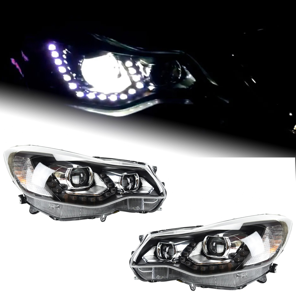 AKD Car Lights For Subaru XV 2011-2017 Impreza LED Headlights DRL Dynamic Turn Signal Lamp Tears Eyes Xenon Double Lens Accessories Upgrade