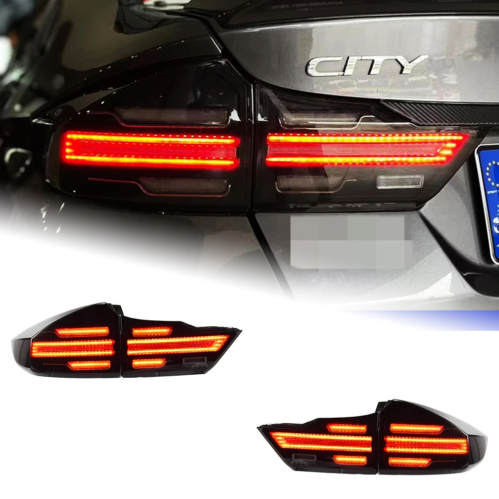 AKD Car Accessories For Honda City 2015-2019 LED Auot Taillight Upgrade Rear Light Start Up Animation Dynamic Turn Signal Lamp Tool