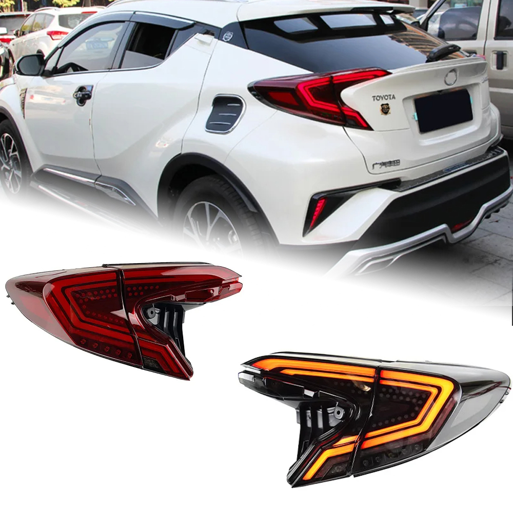 AKD Car Styling Tail Lamp for Toyota C-HR Tail Lights 2018-2021 CHR LED Rear Lamp DRL Dynamic Signal Brake auto Accessories