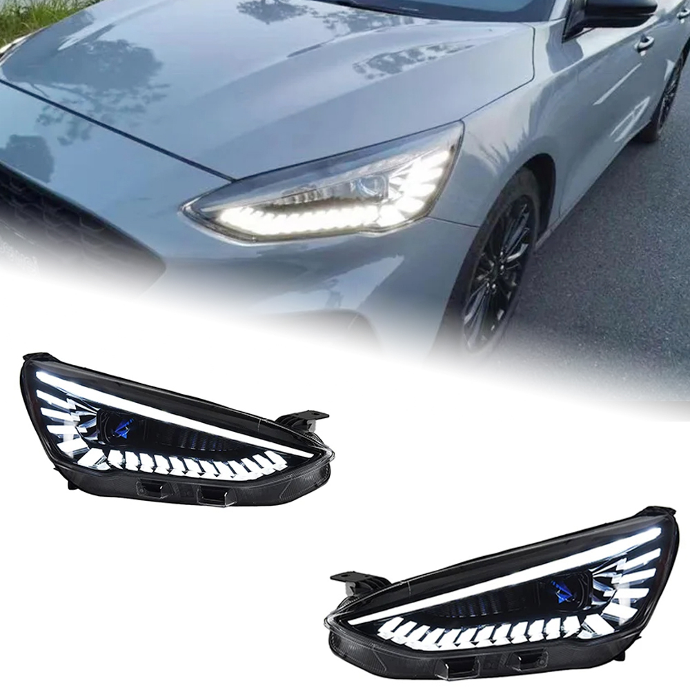 AKD Car Styling for Ford Focus Headlight 2019-2022 New Focus LED Headlight Dynamic Signal Led Drl Hid Bi Xenon Auto Accessories