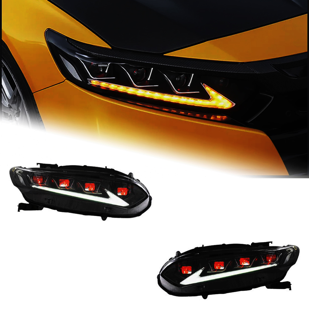 AKD Car Lights for Honda Accord X G10 2018-2022 LED Auto Headlights Assembly Upgrade Dynamic Evil Eyes Design Signal Lamp Tool Accessories