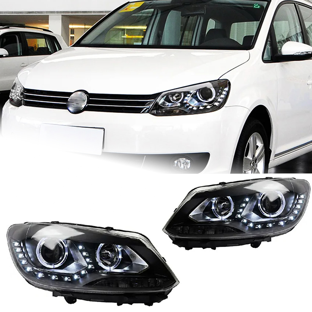 AKD Car Lights for VW Touran LED Headlight 2011-2015 Touran Head Lamp DRL Hid Bi Xenon low Beam Automotive Accessories