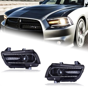 AKD Car Styling for Dodge Charger Headlights 2011-2014 Charger LED Headlight Dynamic Signal Led Drl Bi Xenon Auto Accessories