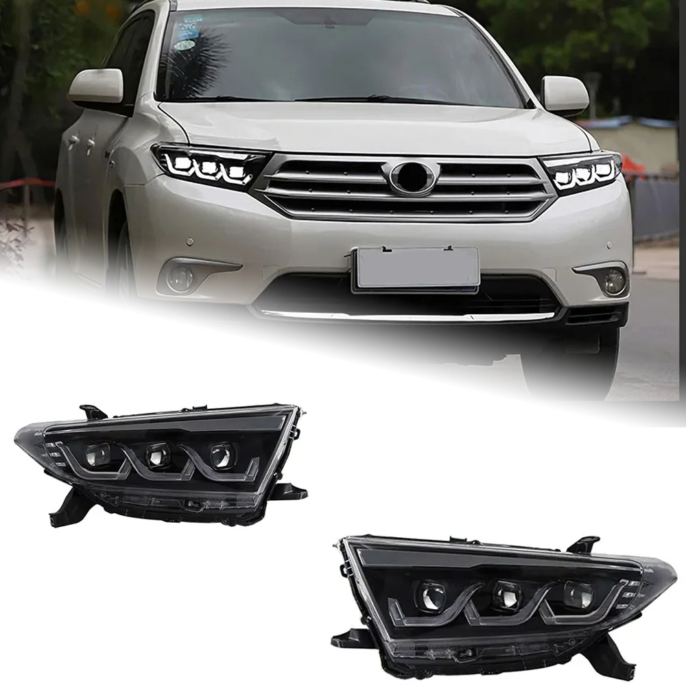 AKD Car Styling Head Lamp for Toyota Highlander Headlights 2012-2014 Kluger LED Headlight DRL Projector Lens Automotive Accessories