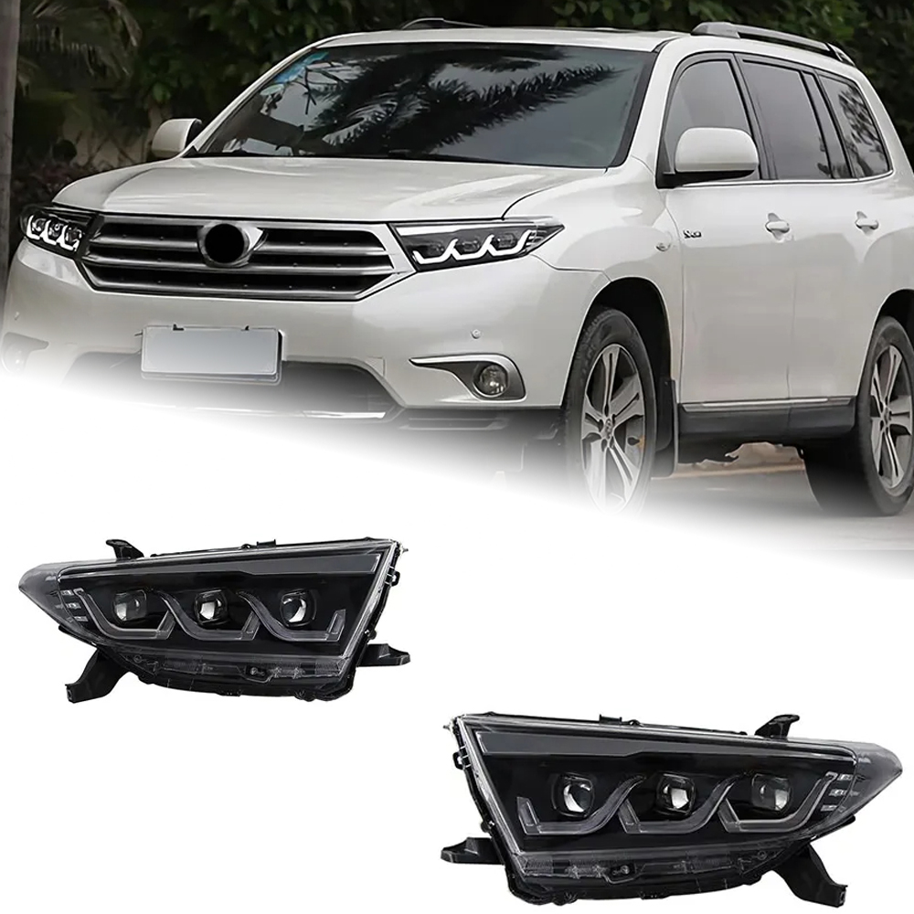 AKD Car Styling Head Lamp for Toyota Highlander Headlights 2012-2014 Kluger LED Headlight DRL Projector Lens Automotive Accessories