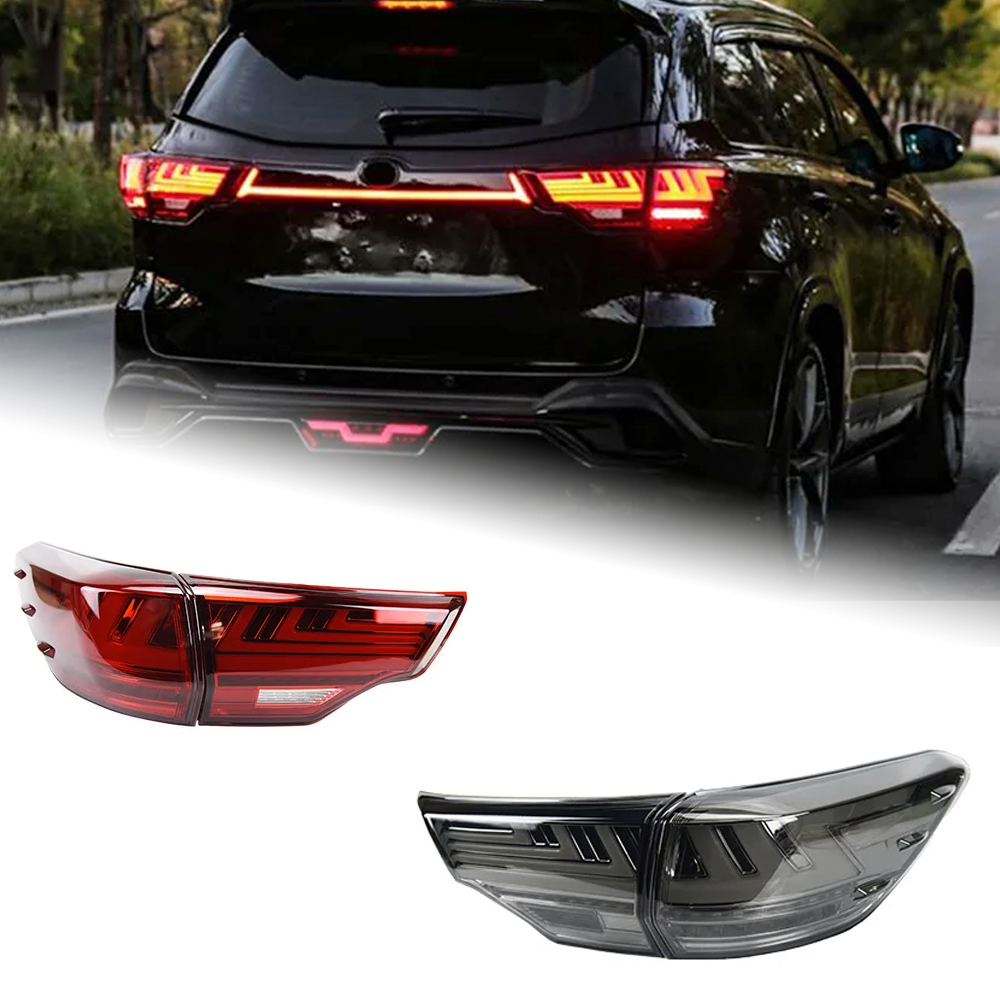 AKD Car Styling for Toyota Highlander Tail Lights 2015-2021 Kluger LED Tail Light Rear Lamp DRL Dynamic Signal Brake Reverse Accessories