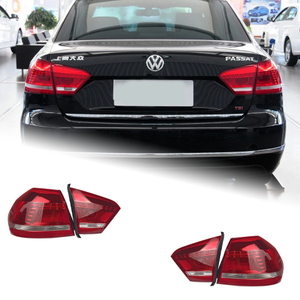 AKD Car Styling for VW Passat B7 Tail Lights 2012-2015 Passat US Version LED Tail Lamp DRL Dynami Signal Brake auto Accessories