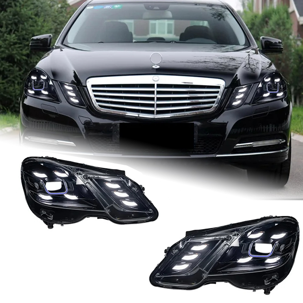 AKD Head Lamp for BENZ W212 LED Headlight 2009-2012 Headlights E200 E300 E260 DRL Turn Signal High Beam Angel Eye Projector Lens