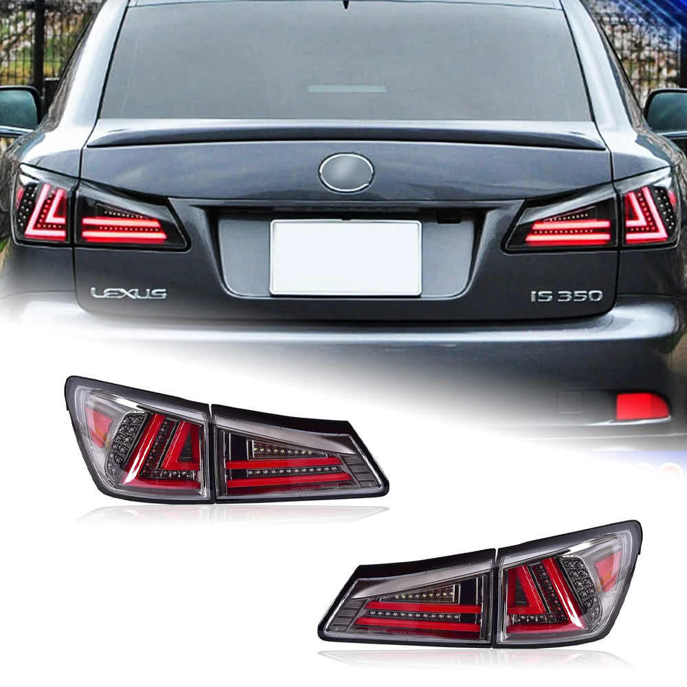 AKD Tail Lamp for Lexus is250 LED Taillight 2006-2012 is300 is350 Rear Fog Brake Turn Signal Automotive Accessories