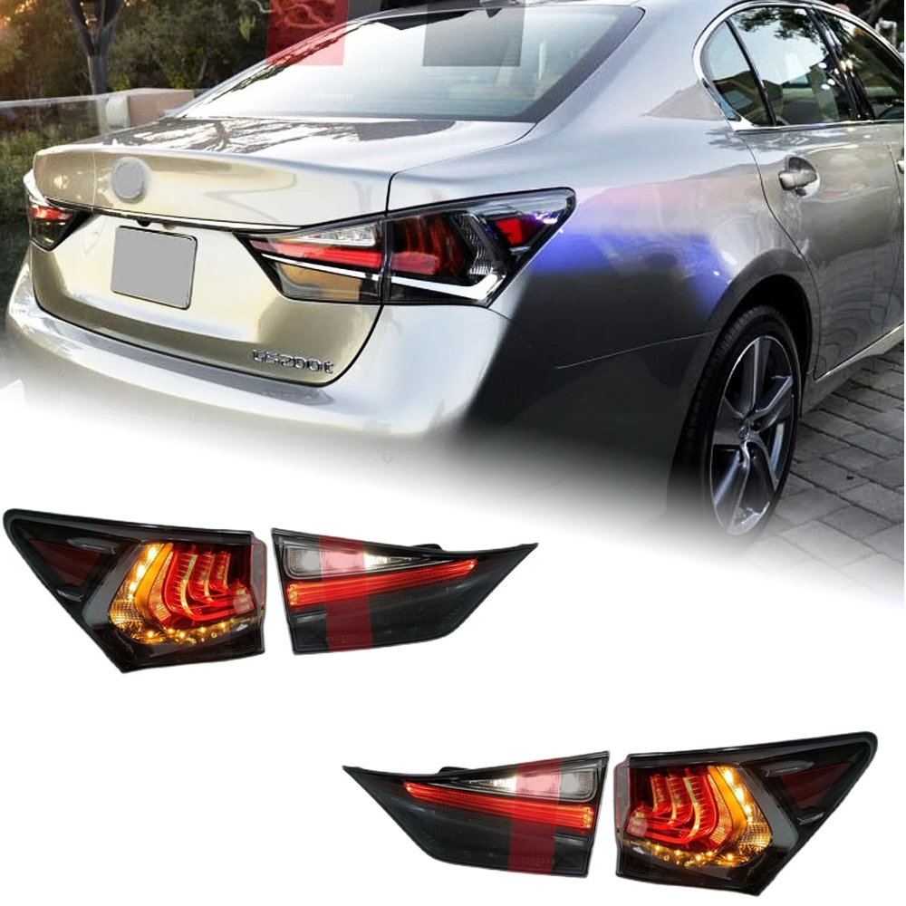 AKD Tail Lamp for Lexus GS250 GS350 LED Tail Light 2013-2020 GS200 GS300 GS Rear Fog Brake Turn Signal Automotive Accessories