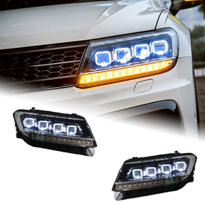 AKD Car Styling Head Lamp for VW Tiguan Headlights 2017-2019 New Tiguan LED Headlight DRL All LED light Source Accessories