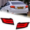 AKD Car Styling for Toyota Vois Tail Lights 2014-2016 Yaris Sedan LED Tail Lamp LED DRL Brake Signal Reverse auto Accessories