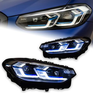 AKD Car Styling Headlights For BMW X3 G01 G08 LED Laser Style Lamp Light Projector Lens 2018-2022 Dynamic Animation DRL Turn Signal Automotive Accessories 