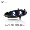 AKD Headlight Assembly Upgrade for 2008-2014 BMW X6 E71 Models: LED Laser Sequential Turn Signals, Daytime Running Lights, And Bi-xenon Projector Lenses.