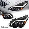 AKD Headlight Assembly Upgrade for 2010-2015 Infiniti G37 And G25 Models, Featuring LED Laser Sequential Turn Signals, Daytime Running Lights, And Bi-xenon Projector Lenses.