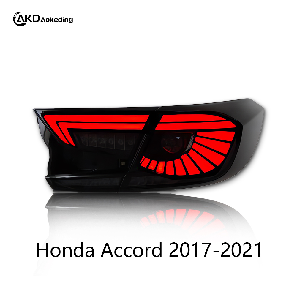 AKD Car Lights for Honda Accord X 2017-2021 10th LED Auto Taillights Upgrade Eagle Eyes Design Dynamic High Brightness Lamp Accessories