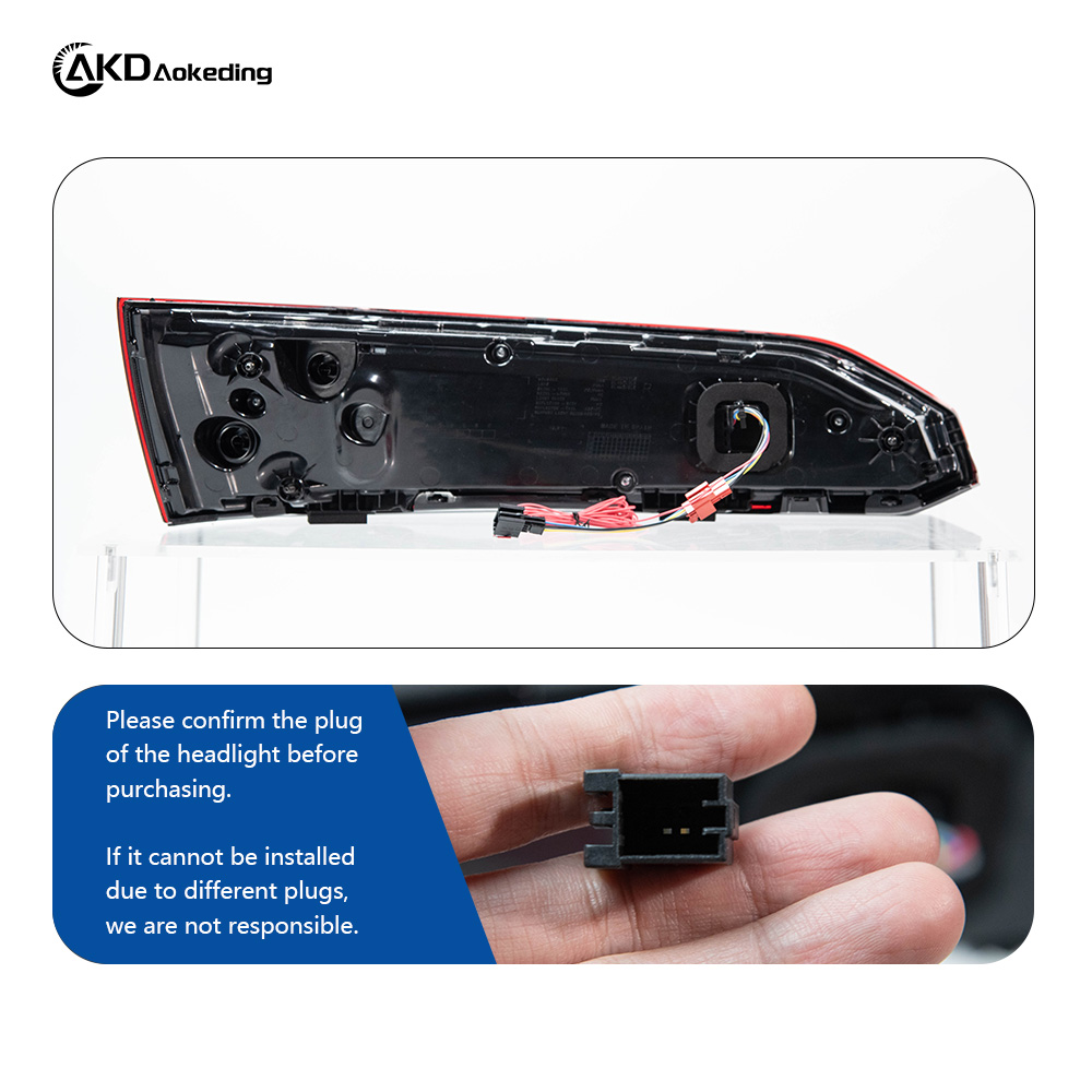 AKD Is Suitable for Retrofitting The Taillight Assembly of 2020-2025 Audi Q7 with New LED Dynamic Daytime Running Lights And Sequential Turn Signals.