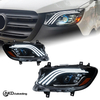 AKD Headlight Assembly Upgrade for 2019-2023 Mercedes-Benz Sprinter Models: LED Laser Sequential Turn Signals, Daytime Running Lights, And Bi-xenon Projector Lenses.