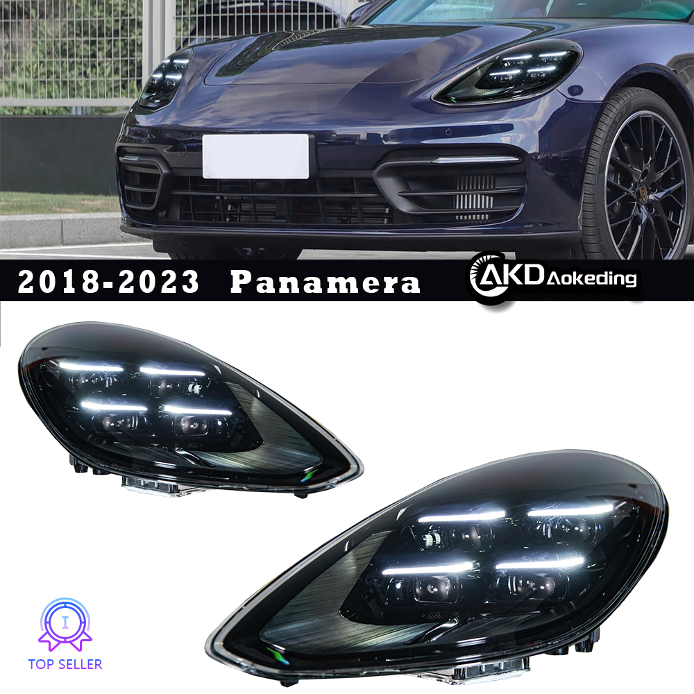 AKD LED matrix projector headlights are suitable for 2018-2023 Porsche Panamera 917.1 and 917.2 models.