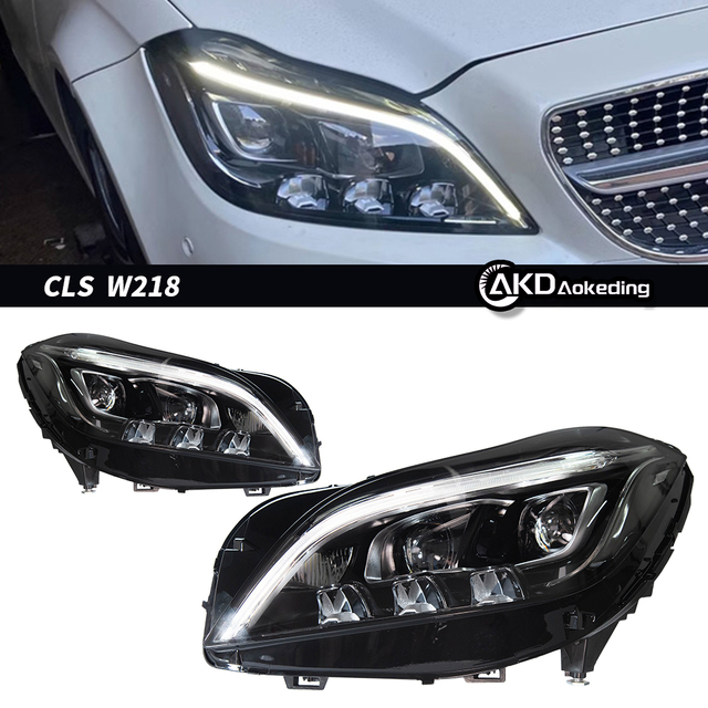 AKD for Suitable for 12-17 Mercedes-Benz W218CLS260CLS320 Headlight Assembly Low with Elevated with Lens Light