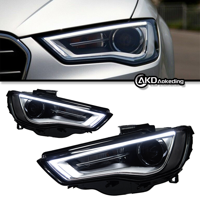 AKD Car Styling for A3 Headlights 2013-2016 Upgrade S3 All LED Headlight DRL Hid Head Lamp Angel Eye Bi Xenon Beam Accessories