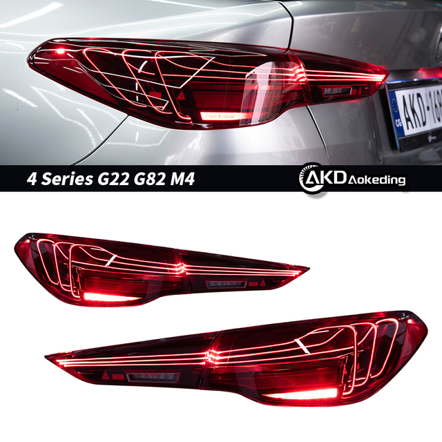 AKD Car Lights for BMW G22 G82 M4 GTS 425i 430i 2020-2024 Upgrade Laser Dynamic Signal Lamp DRL Automotive Tool Accessories