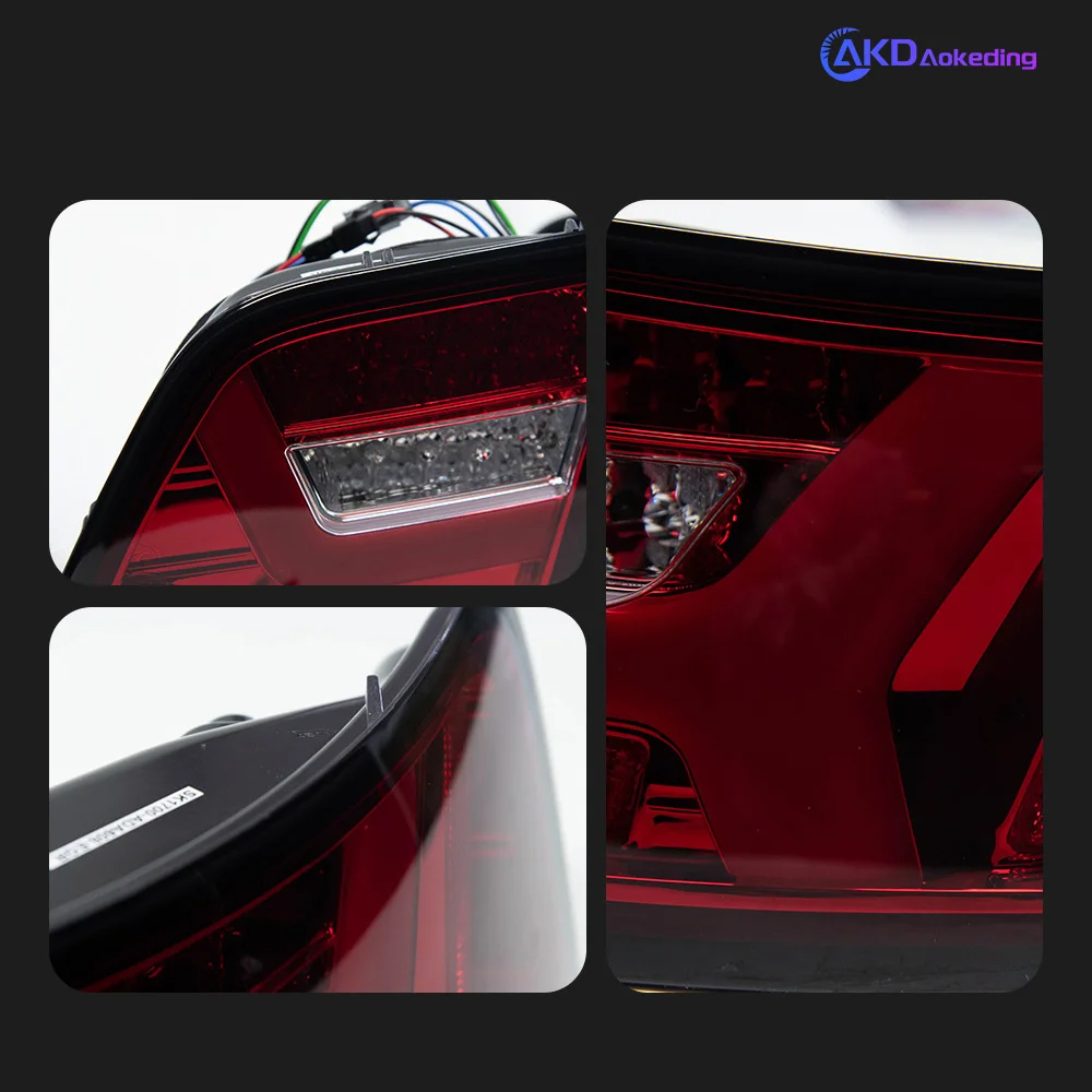 AKD Car Styling Taillights for Audi A6 LED Tail Light 2008-2012 A6L C7 Tail Lamp DRL Rear Turn Signal angel eyes Automotive Accessories