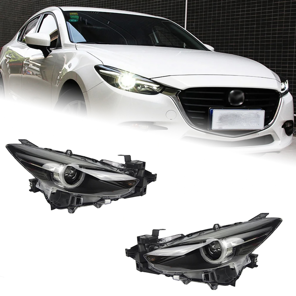 AKD Car Styling for Mazda 3 Headlights 2014-2016 Mazda3 Axela LED Headlight LED DRL Hid Head Lamp Angel Eye Bi Xenon Accessories