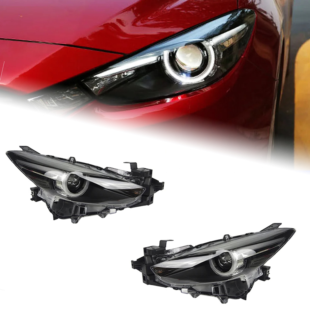 AKD Car Styling Head Lamp for Mazda 3 Headlights 2017-2018 New Mazda3 Axela LED Headlight LED DRL Hid Bi Xenon Auto Accessories