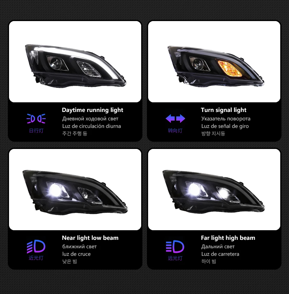 AKD Car Styling Head Lamp for CR-V Headlights 2007-2011 CRV LED Headlight led DRL Double Lens Hid Bi Xenon Auto Accessories