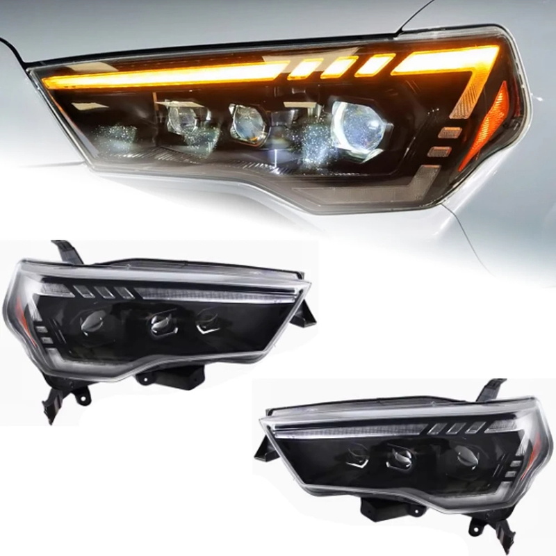 AKD Car Styling Head Lamp for 4 Runner Headlights 2014-2020 4Runner LED Headlight DRL Dynamic Signal projector lens auto Accessories