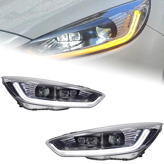 AKD Car Styling for Ford Focus Headlights 2015-2017 New Focus LED Headlight Dynamic Signal Led Drl Hid Auto Accessories