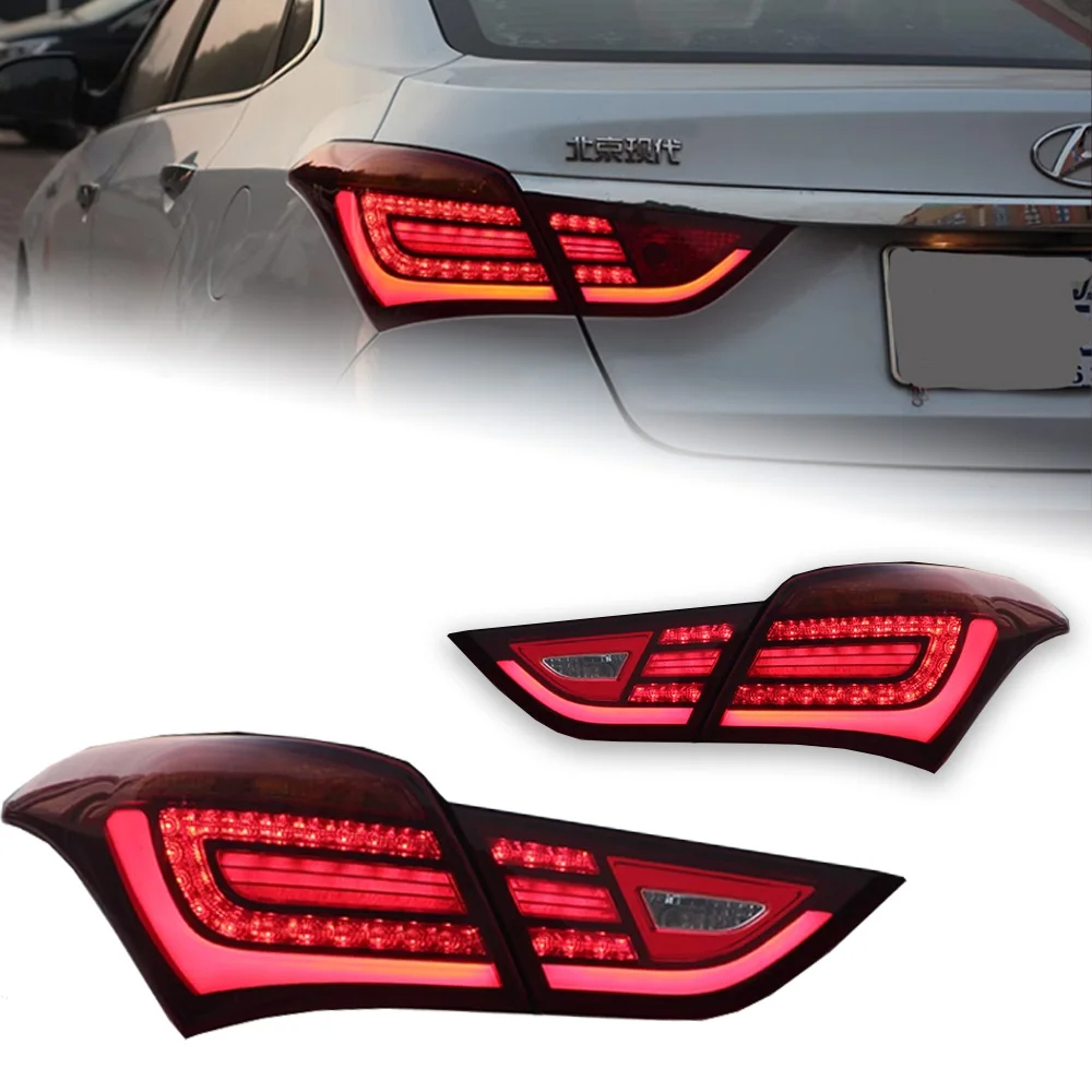 AKD Car Styling for Hyundai MISTRA Tail Lights 2014-2019 New LED Tail Lamp LED DRL Dynami Signal Brake Reverse auto Accessories