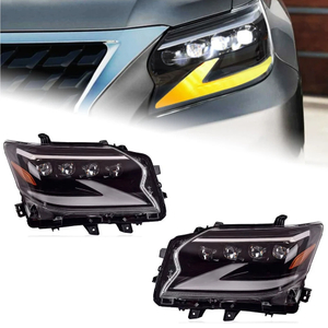 AKD Car Accessories Head Lamp for Lexus GX GX400 Headlights 2014-2020 GX460 LED Headlight ES250 DRL Signal Projector Lens auto