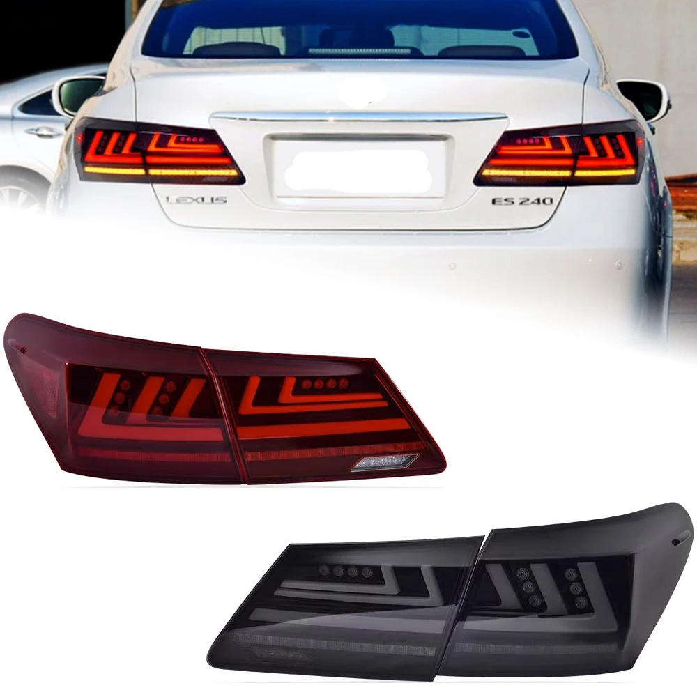 AKD Car Styling Tail Lamp for Lexus ES240 Tail Lights 2006-2012 ES300 LED Tail Light ES350 DRL Signal Brake Reverse auto Accessories