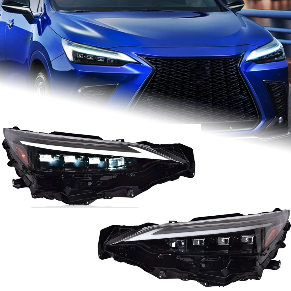 AKD Car Styling Head Lamp for Lexus NX NX200T Headlights 2022-2023 NX300H LED Headlight NX200 NX300 DRL Signal Auto Accessories