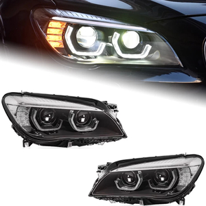 AKD Car Styling for BMW F02 Headlights 2009-2014 740i 730i 735i F01 LED Headlight Projector Lens DRL Automotive Accessories