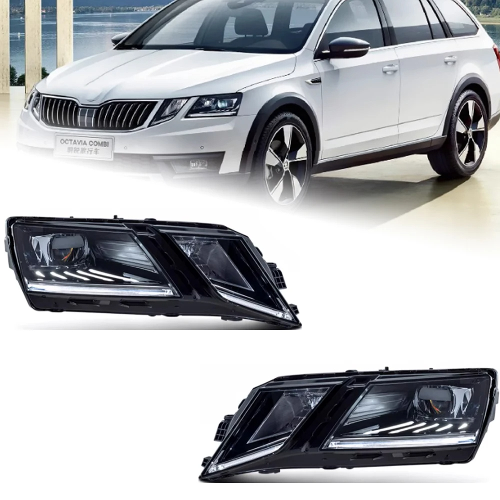 Car Styling Head Lamp for Headlight 2018-2020 New Octavia LED Headlight DRL LED Projector Lens Auto Accessories