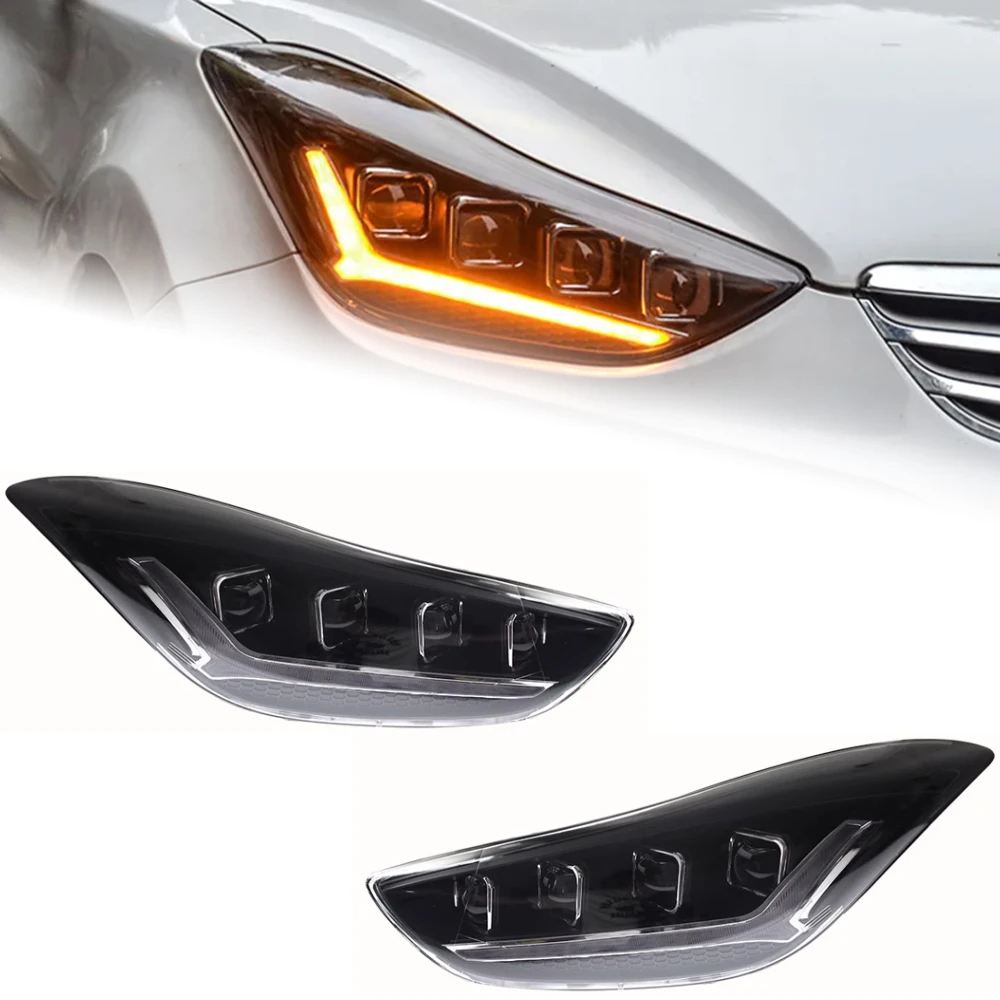 AKD Car Styling Head Lamp for Hyundai Elantra Headlights 2011-2016 Avante MD LED Headlight DRL Hid Bi Xenon Auto Accessories