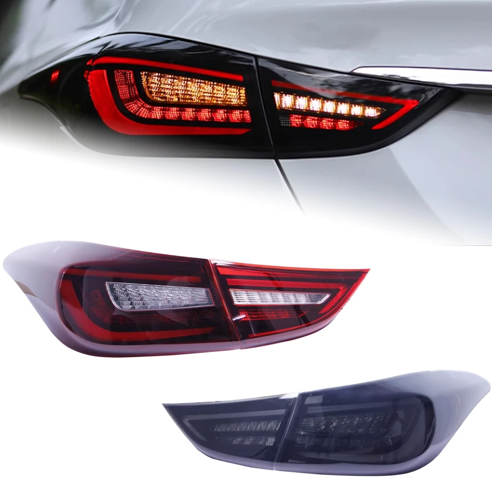 AKD Car Styling for Hyundai Elantra Tail Lights 2011-2016 Elantra MD LED Tail Light Rear Lamp DRL Dynamic Signal Brake Reverse Accessories