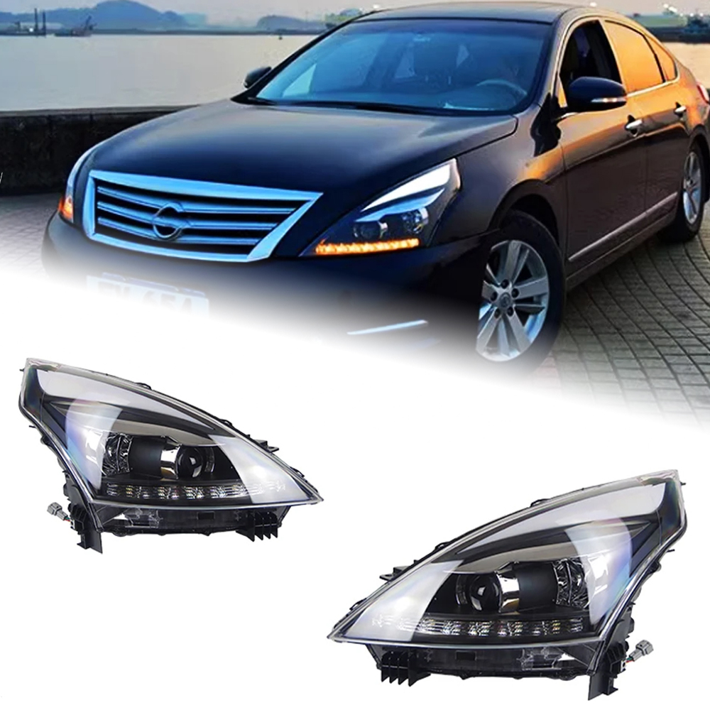 AKD Car Styling for Nissan Teana Headlights 2008-2012 Altima LED Headlight DRL Hid Option Head Lamp Angel Eye Beam Accessories