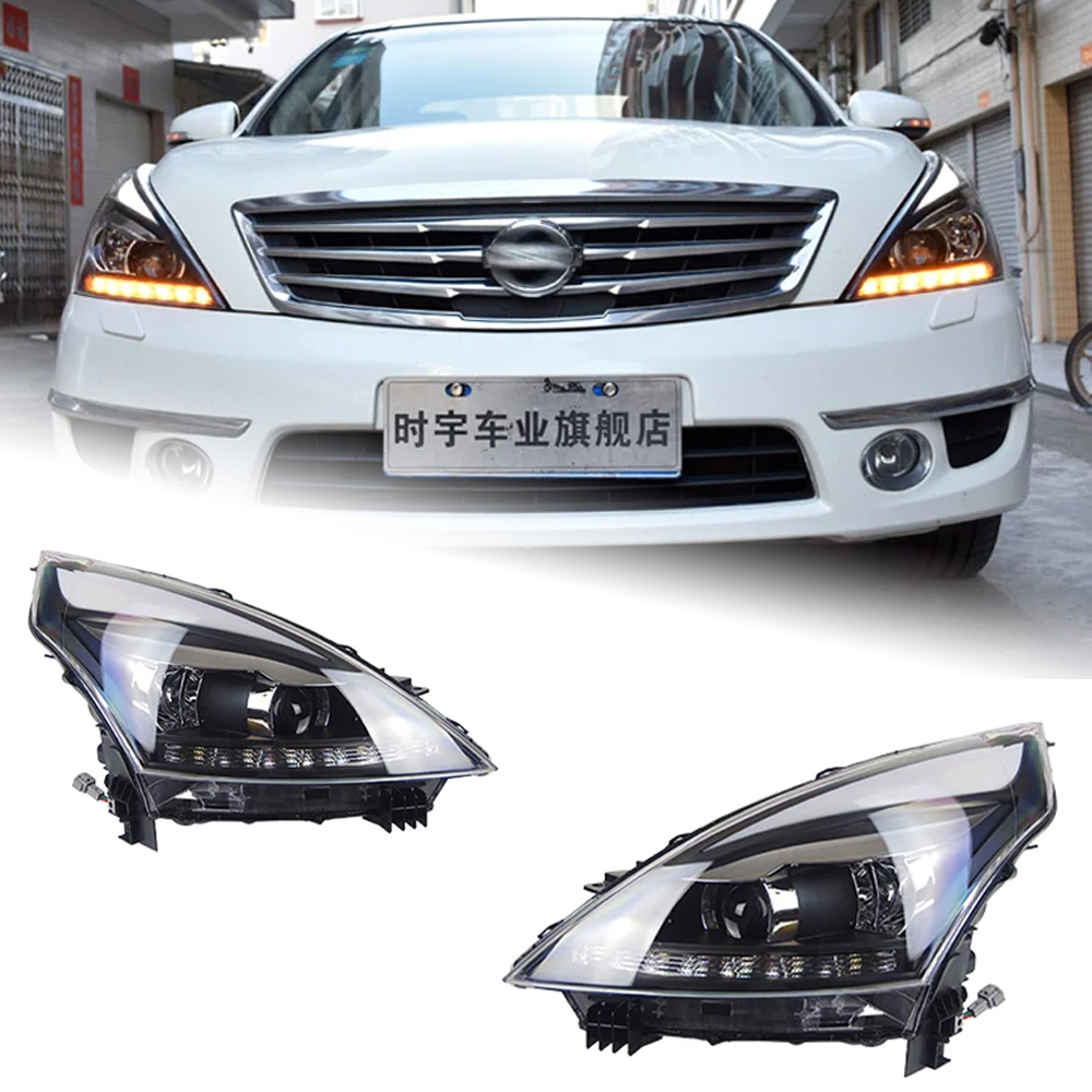 AKD Car Styling for Nissan Teana Headlights 2008-2012 Altima LED Headlight DRL Hid Option Head Lamp Angel Eye Beam Accessories