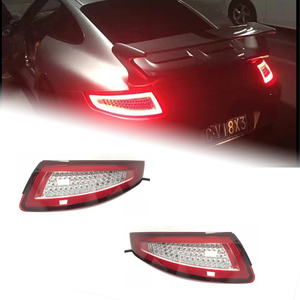 AKD Car Styling Tail Lamp for Porsche 997 Tail Lights 2005-2008 991 LED Tail Light DRL Dynamic Signal Brake Reverse auto Accessories