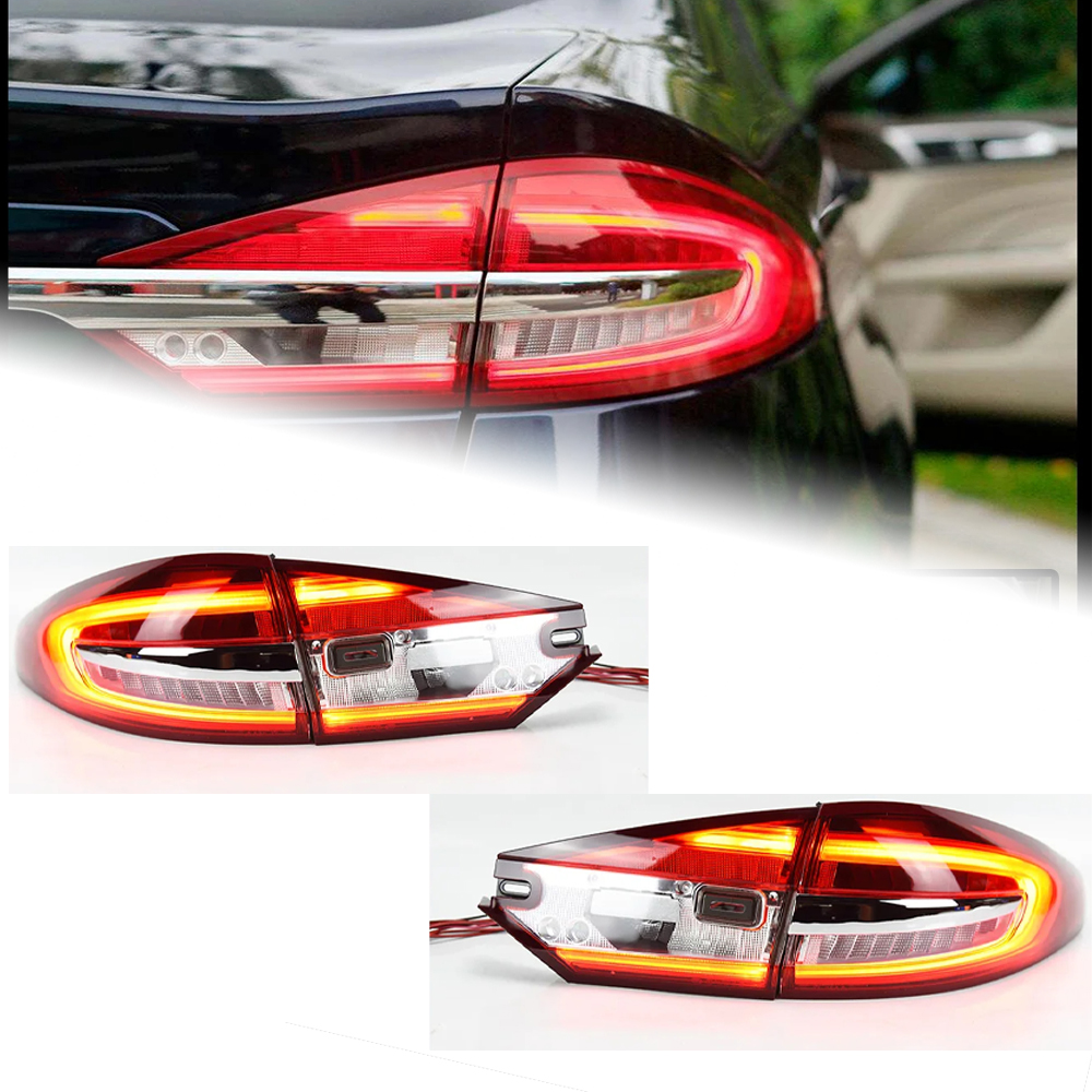 AKD Car Styling for Ford Fusion Tail Lights 2013-2019 Mondeo LED Tail Lamp LED DRL Signal Brake Reverse auto Accessories