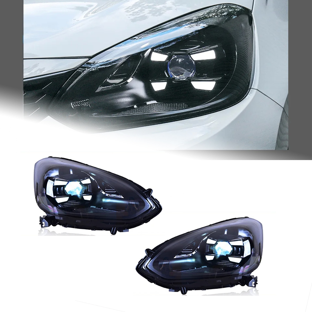 AKD Car Lights For Honda Jazz Fit 2021-2022 GR9 Life LED Auto Headlights Assembly Upgrade Porsche Design Bicofal Lens Tools Accessories