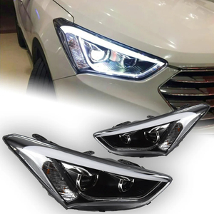 AKD Car Styling Head Lamp for Hyundai IX45 Headlights 2013-2016 New Santa Fe LED Headlight DRL Hid Bi Xenon Auto Accessories